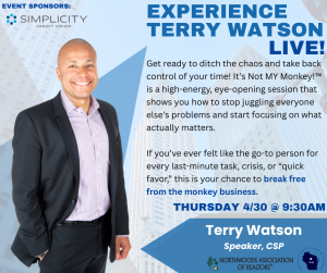 TERRY WATSON BONUS ENCORE: "It’s Not MY Monkey!™" @ UWSP DUC Theater